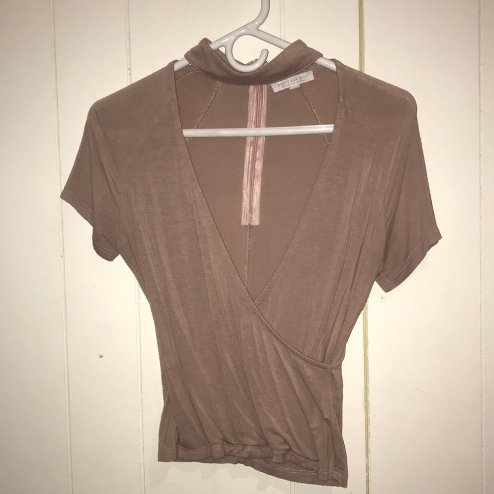 Don’t Ask Why blush pink colored shirt